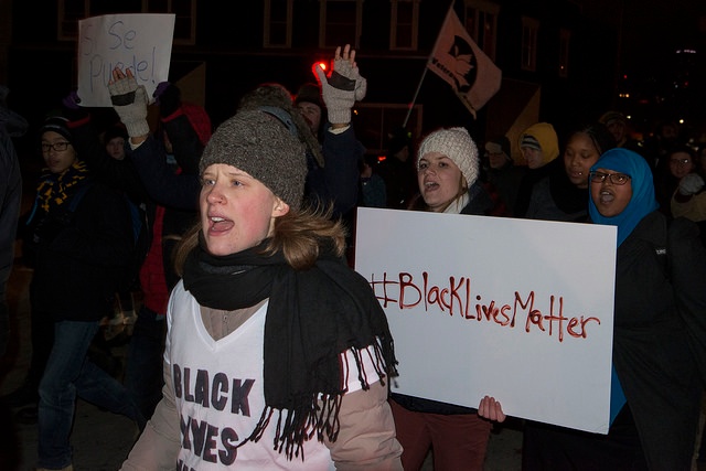 Solidarity march for Michael Brown in response to the Ferguson grand jury decision from Flickr via Wylio